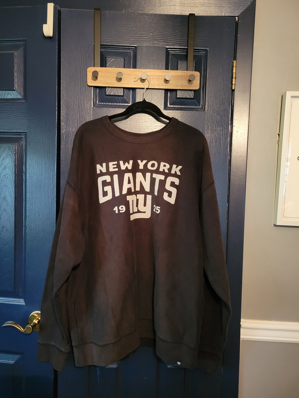 '47 Dusted Black Men's Crewneck Giants Sweatshirt XXL